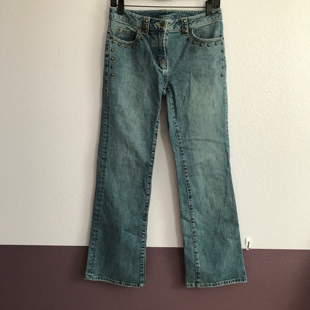 INC petite nice straight leg jeans.